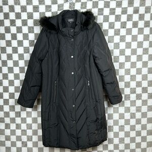 BGSD 2X long parka down/feather filled puffer coat faux fur hood